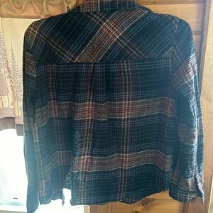 Forever 21 brown/redish and blue flannel.